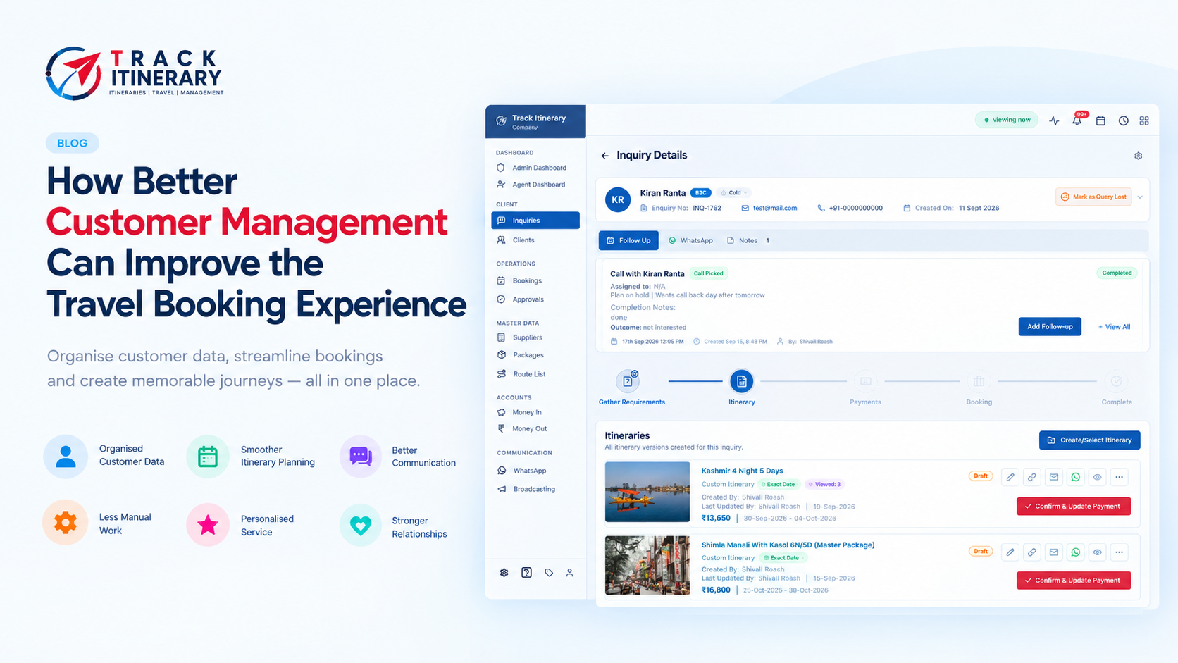 How Better Customer Management Can Improve the Travel Booking Experience