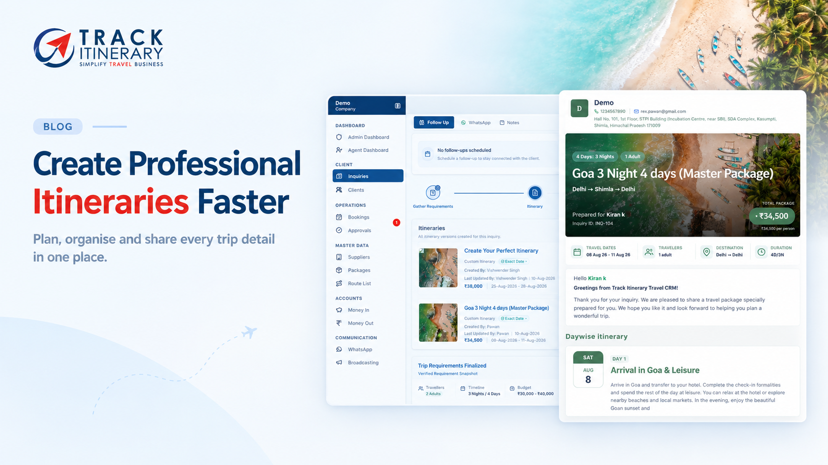How Travel Agencies Should Generate Professional Itineraries Faster
