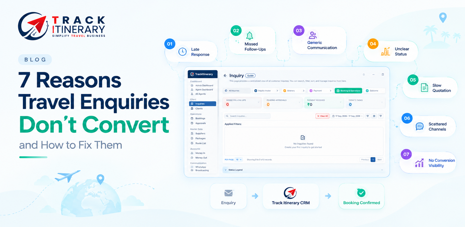 7 Reasons Travel Enquiries Don't Convert and How to Fix Them