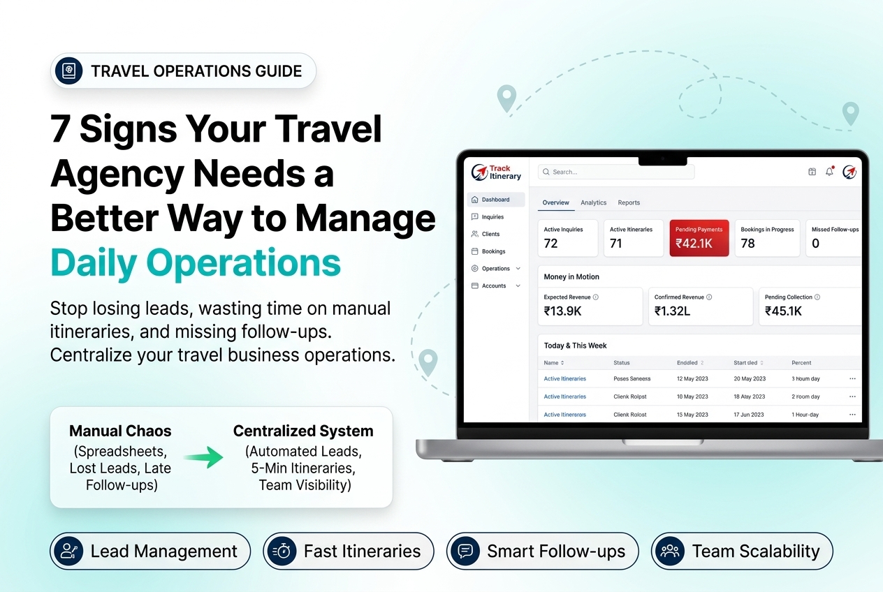 7 Signs Your Travel Agency Needs a Better Way to Manage Its Daily Operations